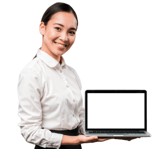 Woman with Computer